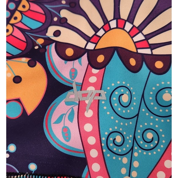 DOP DOVPOD Leggings M High Waist  Colorful Paisley/Mandala Print Fitness Yoga - Picture 6 of 9